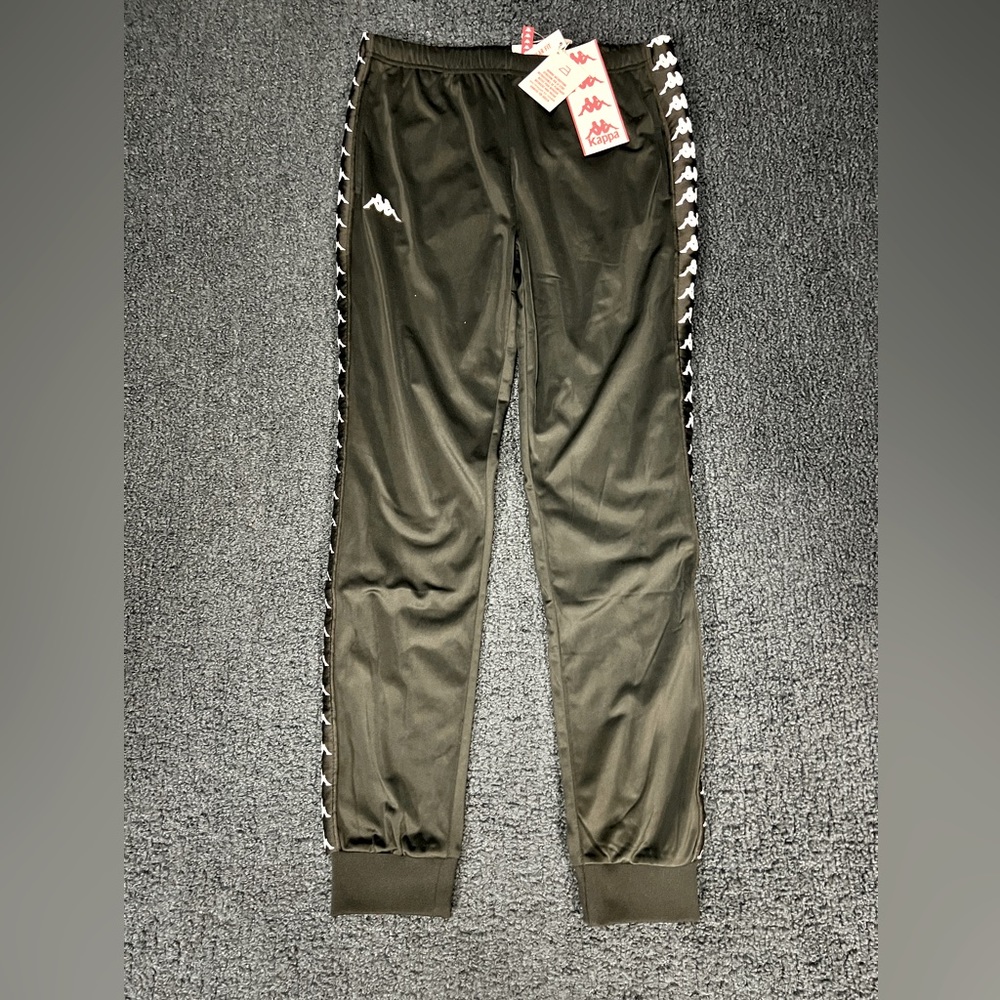 Kappa Womens Kappa Track Atheltic Pants Black Medium